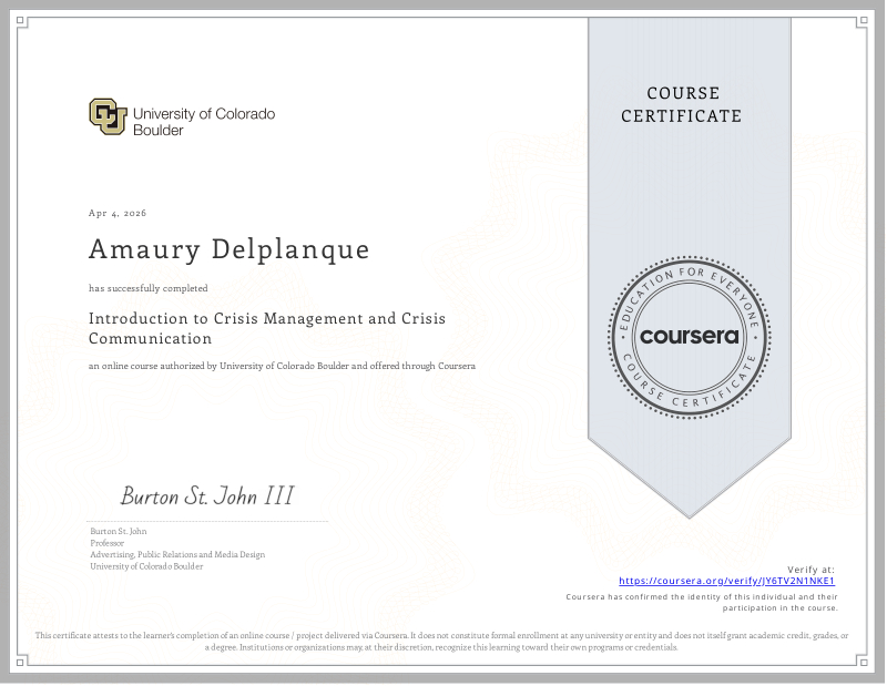 Featured image for “Introduction to Crisis Management and Crisis Communication”