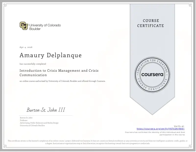 Featured image for “Introduction to Crisis Management and Crisis Communication”