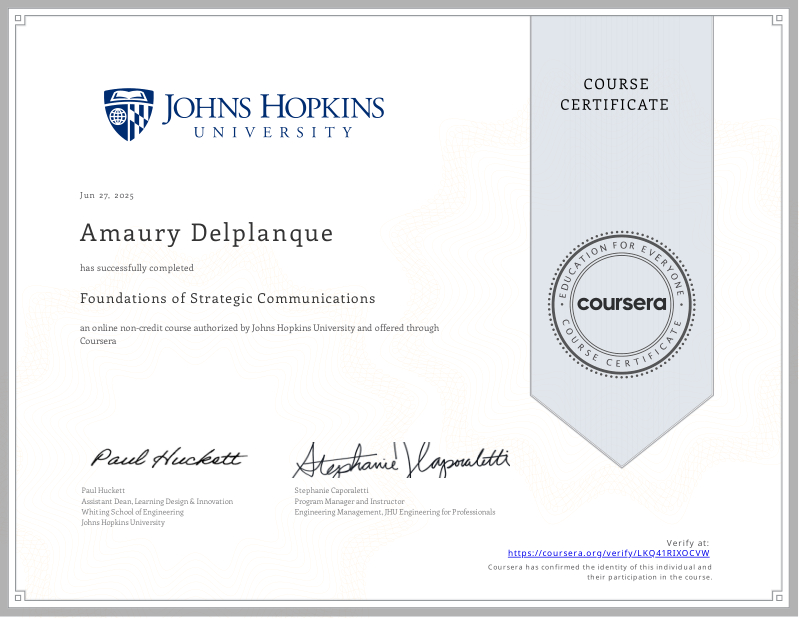 Featured image for “Foundations of Strategic Communications”